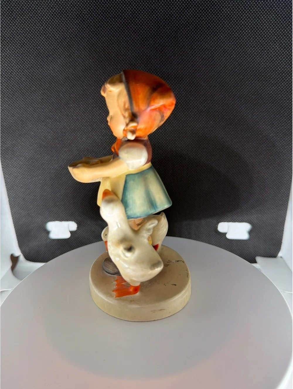 Vintage Hummel Goebel Figurine Girl Feeding Ducks 1950s Porcelain Germany